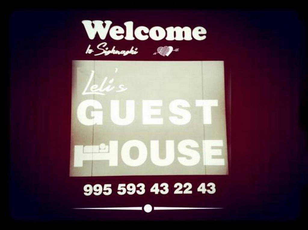Lelis Guest House Sighnaghi Exterior foto